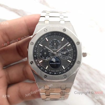 Audemars Piguet Royal Oak Perpetual Calendar Replica Watch Stainless Steel Black Dial 41mm